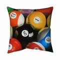 Begin Home Decor 20 x 20 in. Pool Balls Closeup-Double Sided Print Indoor Pillow 5541-2020-MI76